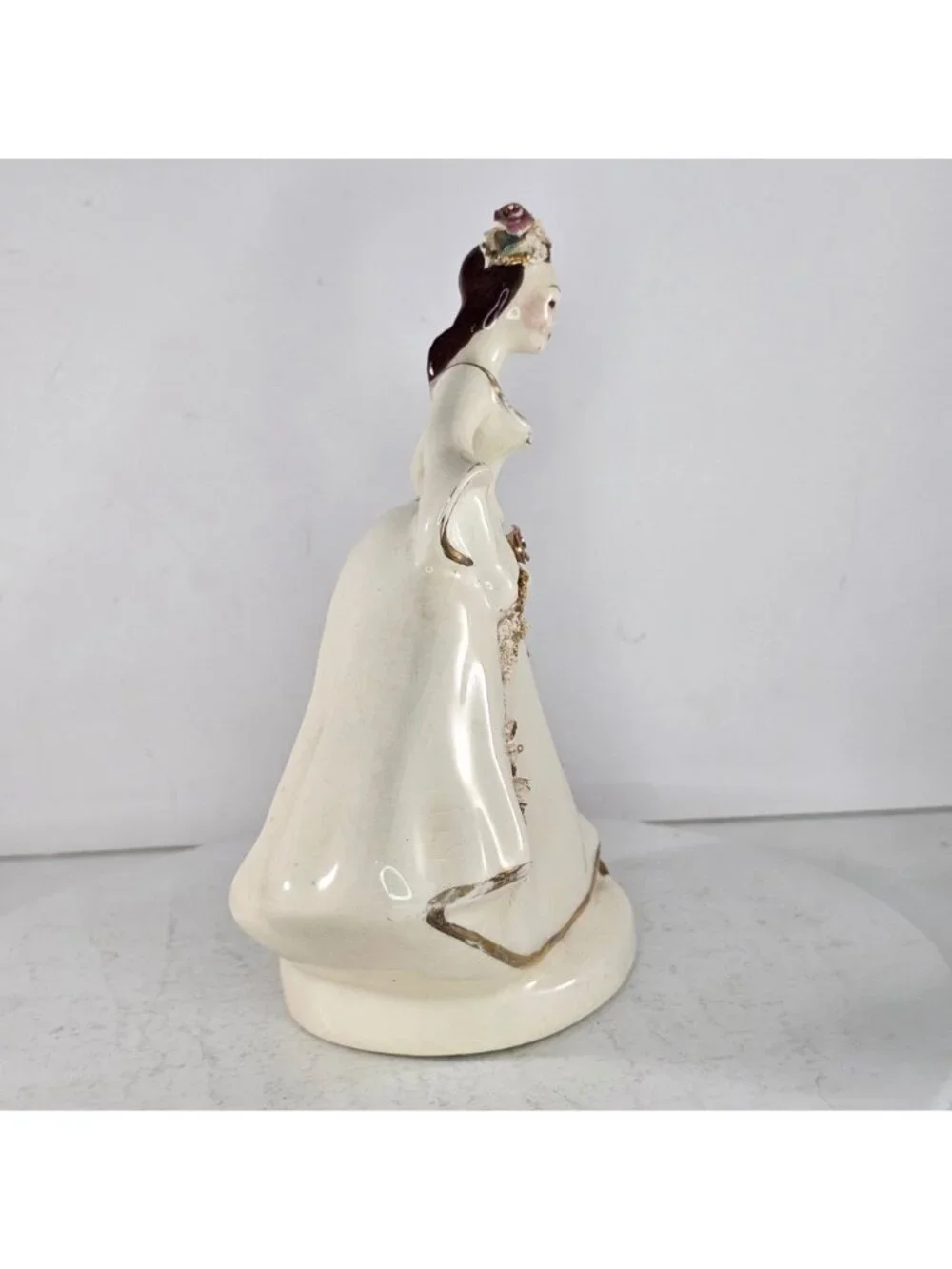 Vintage Kaye Of Hollywood California Pottery Lady Figurine Dorette Saltzman